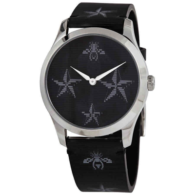 Pre-owned Gucci $920  Women's G-timeless Bee & Star Hologram Swiss Made Watch Ya1264105