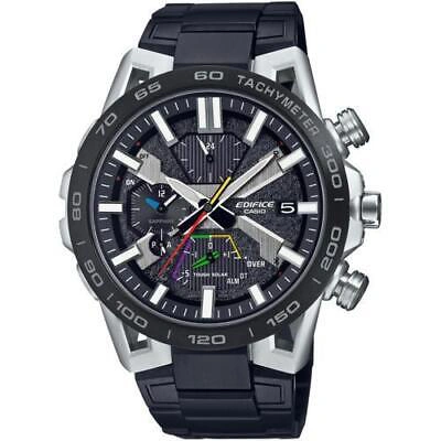 Pre-owned Casio Edifice Sospensione Eqb-2000ydc-1ajf Bluetooth Chrono Solar Men Watch