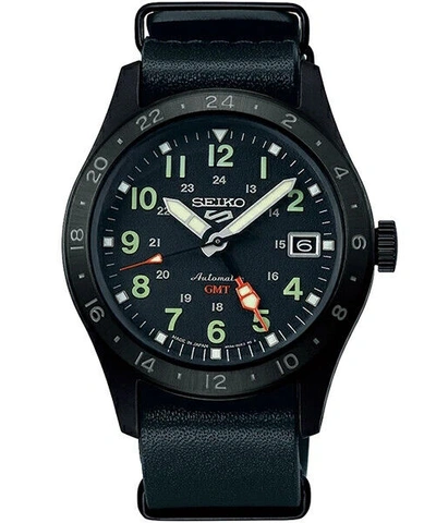 Pre-owned Seiko 5 Sports Field Street Gmt Sbsc013 Pre-order