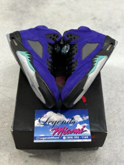Pre-owned Jordan Nike Air  5 Alternate Grape - 136027-500 Og V Retro Clean Purple -size 8.5