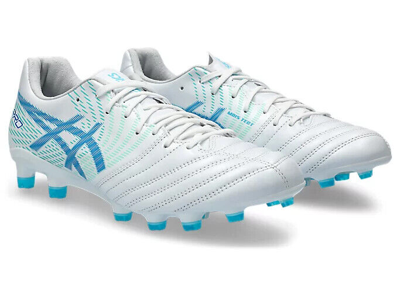 Pre-owned Asics Ds Light X-fly Pro 2 1101a055 102 White Electric Blue Soccer Cleats In White, Blue