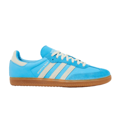 Pre-owned Adidas Originals Adidas Sporty & Rich X Samba Og Blue Rush Ie6975 In White