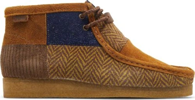 Pre-owned Clarks [26168691] Mens  Originals Wallabee 2.0 'bodega Heritage Patchwork' In Multi/patch