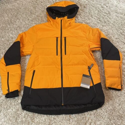 Pre-owned The North Face North Face Men's Validity Down Jacket Yellow Orange Black Mens Size Large $600