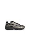 798 New Balance '1000' Silver Leather Blend Sneakers In Silver