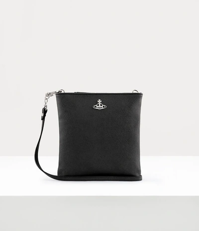 Vivienne Westwood Squire New Square Crossbody In Black