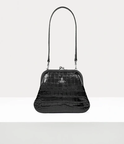 Vivienne Westwood Vivienne's Clutch Leatherr Black One Size Unisex