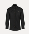 Vivienne Westwood Classic Long-sleeve Shirt With Embroidered Detail In Black
