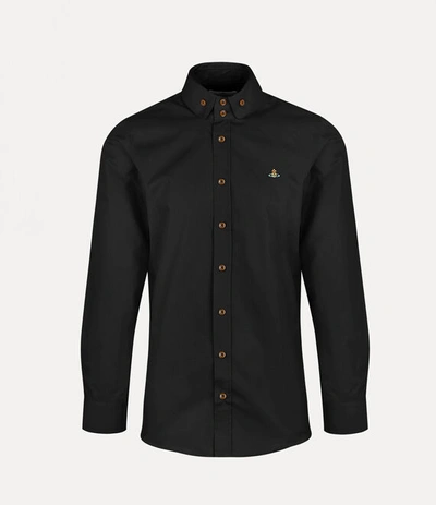 VIVIENNE WESTWOOD TWO BUTTON KRALL SHIRT COTTON BLACK 56 MEN