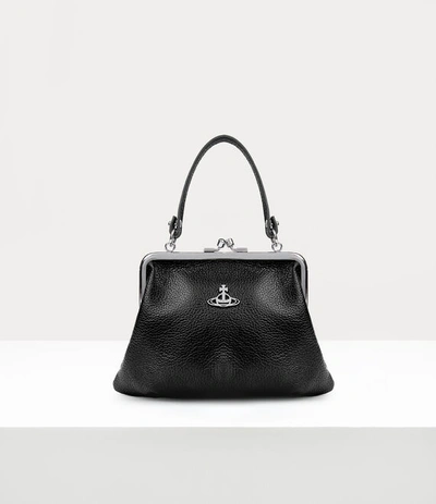 Vivienne Westwood Granny Frame Purse In Black