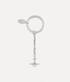 Vivienne Westwood Silver Hanging Orb Keychain In Silver