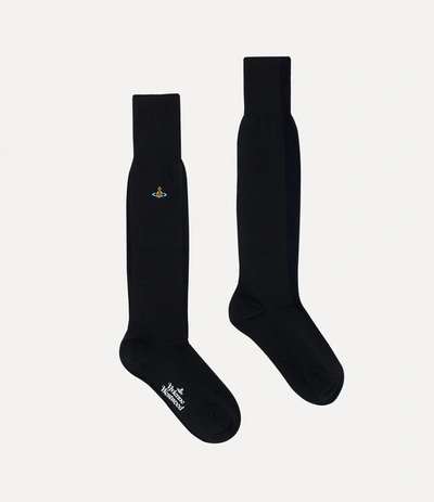 Vivienne Westwood Black Uni Sock