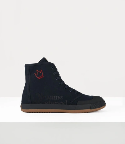 Vivienne Westwood Animal Gym High Top Trainer In Black