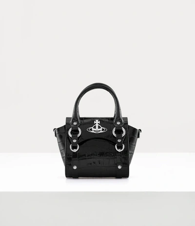 Vivienne Westwood Betty Mini Handbag With Chain In Black