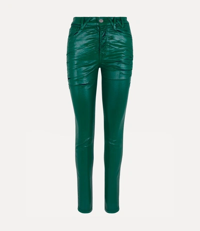 Vivienne Westwood W Crewe Skinny Jeans In Green