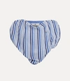 Vivienne Westwood Womens Mix Heart Striped Cotton Top In Blue