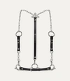 Vivienne Westwood Studs Belts Chain Harness In Black