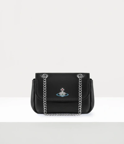 Vivienne Westwood Small Purse With Chain In Black