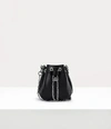 Vivienne Westwood Chrissy Small Bucket Bag In Black