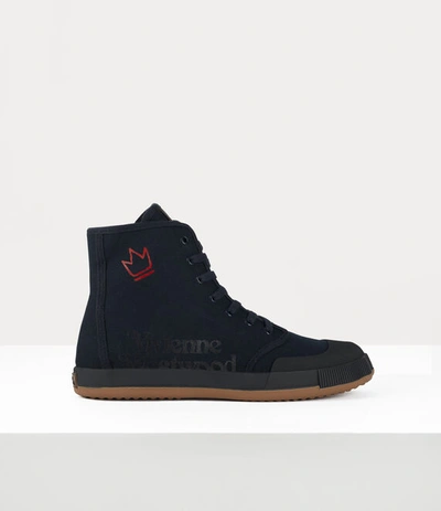 Vivienne Westwood Woman Sneakers Black Size 12 Textile Fibers