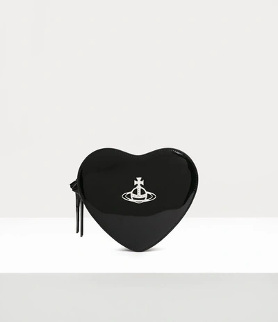 Vivienne Westwood Louise Heart Crossbody In Black