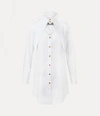Vivienne Westwood Heart Shirt Dress Cotton White 44 Women In Yellow