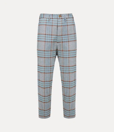 Vivienne Westwood Cropped Cruise Trousers In Blue