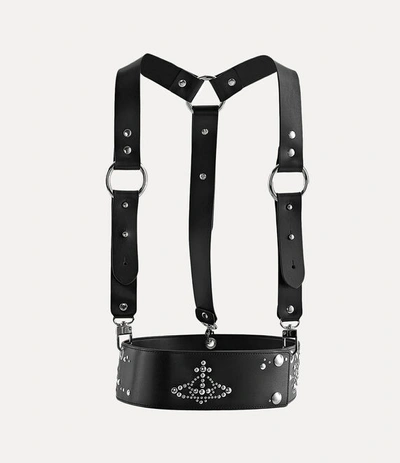 Vivienne Westwood Studs Harness In Black