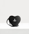 Vivienne Westwood Louise Heart Crossbody In Black