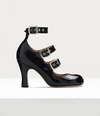 Worlds End Animal Toe Three-strap In Black