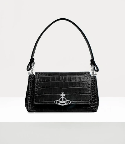 Vivienne Westwood Hazel Medium Handbag In Black