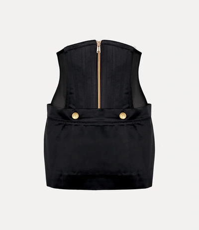 Vivienne Westwood Foam Corset Skirt In Black