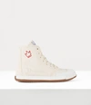 Vivienne Westwood Animal Gym High Top Canvas Cream 7-40 Women In Natural