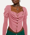 Vivienne Westwood Bea Corset Cardi In Bubblegum