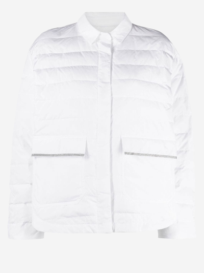 Fabiana Filippi Down-filled Quilted Jacket In White