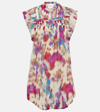 Isabel Marant Étoile Leazali Pleat Detailed Mini Dress In Multicoloured