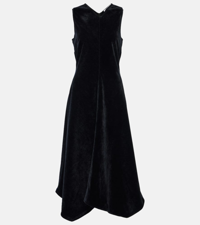 Proenza Schouler White Label Layla Chenille Midi Dress In Black
