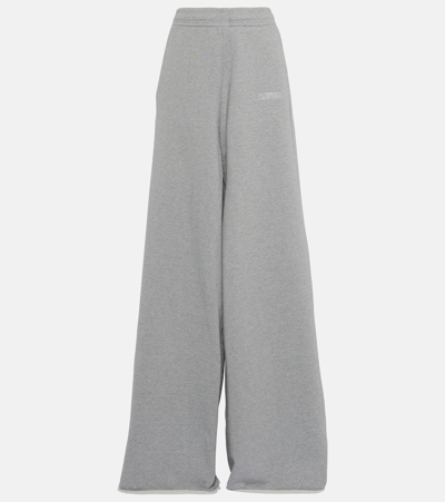 Vetements Oversized Cotton-blend Sweatpants In Grey