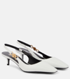 VERSACE MEDUSA BIGGIE LEATHER SLINGBACK PUMPS