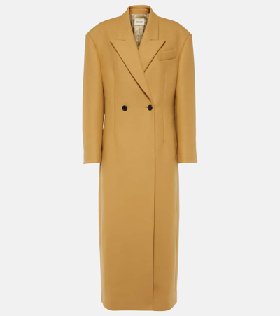 Khaite The Conor Felted Coat In Neutrals