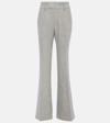 GABRIELA HEARST RHEIN HIGH-RISE LINEN AND CASHMERE FLARED PANTS