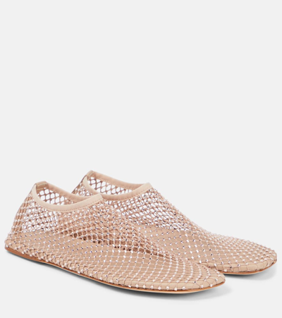 CHRISTOPHER ESBER MINETTE CRYSTAL-EMBELLISHED FLATS