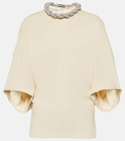 Stella Mccartney Oversized Cady Top In White