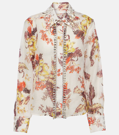 Zimmermann Matchmaker Tropical Shirt In Neutrals