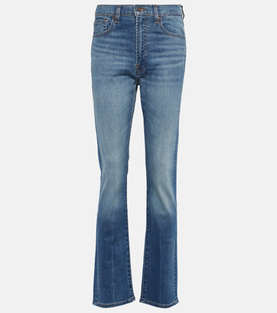 7 For All Mankind High-rise Slim Jeans In Blue