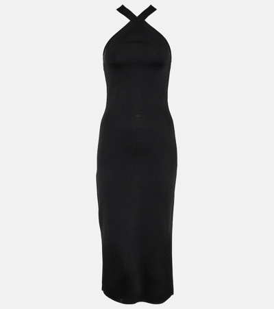 NILI LOTAN MODENA JERSEY MIDI DRESS