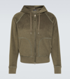 Tom Ford Terry-cloth Cotton Hoodie In Green
