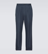 TOM FORD COTTON AND SILK STRAIGHT PANTS