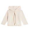 Il Gufo Baby Cotton Cardigan In Beige