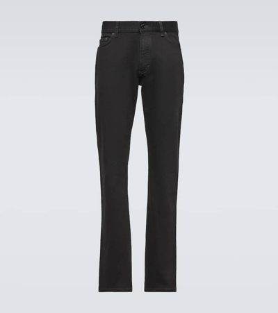 Zegna Roccia Slim Jeans In Black